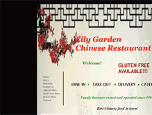 Tablet Screenshot of lilygardenchineserestaurant.com